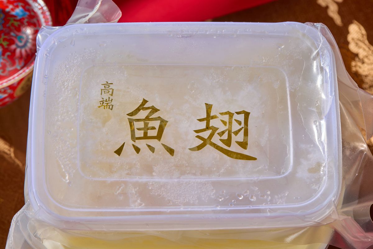 鱼翅羹成品实拍,浓稠顺滑